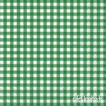 20 Serviettes de table motif carreaux vert foncé/carreaux/intemporel 33 x 33 cm - B00I3MBA6K